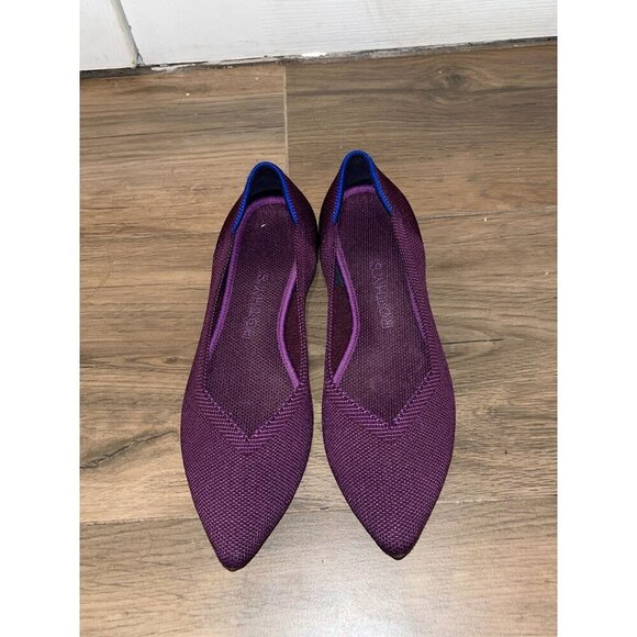 Rothys Womens Murberry Pointed Toe Knit Flats Size 5.5 - Picture 5 of 7